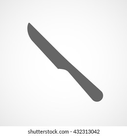 Knife Icon On White Background