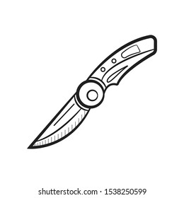 Knife icon. Outline illustration of knife vector icon for web design isolated on white background