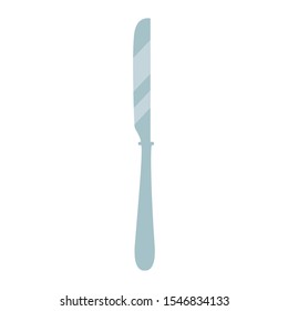 knife icon, over white background, vector illustration