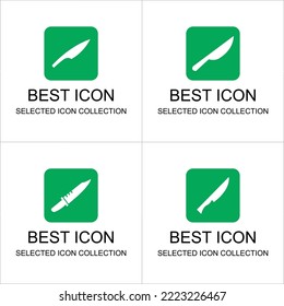knife icon set can be used for business and infographics