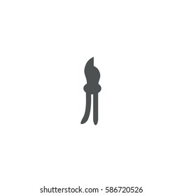 knife icon. sign design