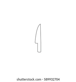 knife icon. sign design