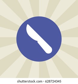 knife icon. sign design. background