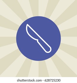knife icon. sign design. background