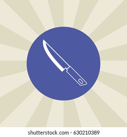 knife icon. sign design. background