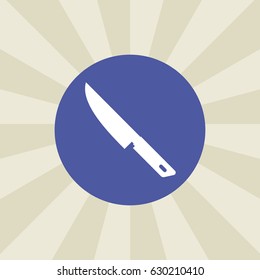 knife icon. sign design. background