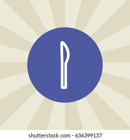 knife icon. sign design. background