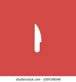 knife icon. sign design. red background