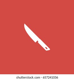 knife icon. sign design. red background