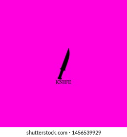 knife icon sign signifier vector