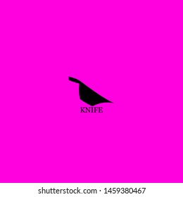 knife icon sign signifier vector