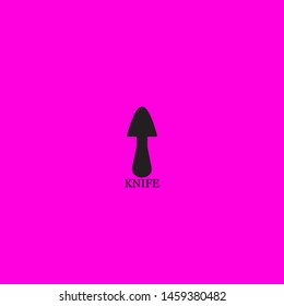 knife icon sign signifier vector