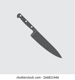 Knife icon or sign. Vector illustration.