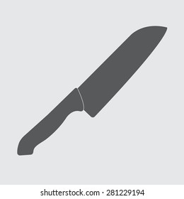 Knife icon or sign. Vector illustration.