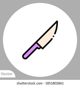 Knife icon sign vector,Symbol, logo illustration for web and mobile