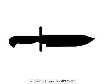 Knife icon. Knife silhouette on white background. Knife sign vector illustration design