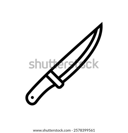 knife icon, knife silhouette vector