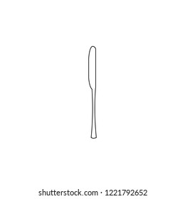 Knife icon silhouette vector isolated on white background.