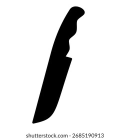 Icono de cuchillo, estilo plano simple, ilustración, Plantilla de pictograma de símbolo de logotipo, para UI o UX aislado en blanco para App móvil, editable
