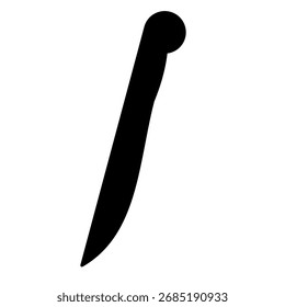 Messersymbol, einfacher flacher Stil, Illustration, Logo-Symbol-Piktogramm-Vorlage, für ui oder ux einzeln auf Weiß für mobile App, bearbeitbar