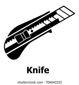 Knife icon. Simple illustration of knife vector icon for web