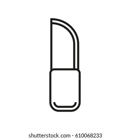 knife icon In Simple Line Style Isolated On White Background. Created For Mobile, Web, Decor, Print Products, Application