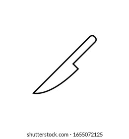 knife icon. Simple outline vector of Prohibit set for UI and UX, website or mobile application