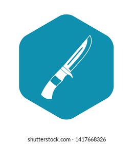 Knife icon in simple style isolated on white background. Cutting symbol