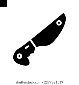 knife icon solid style vector