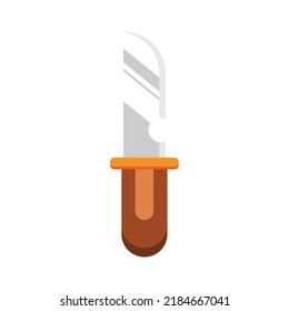 Knife icon. Subtable to place on kitchen tool, cutting tool, etc.