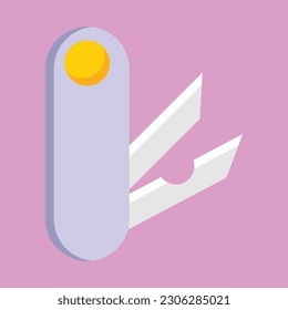 Knife icon. Subtable to place on camping, outdoor, etc.