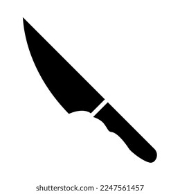 Icono de cuchillo, adecuado para una amplia gama de proyectos creativos digitales. 