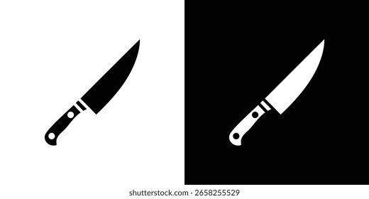 colección de símbolo de icono de cuchillo. Vector plano ilustración de stock.