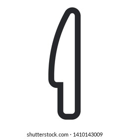 knife icon symbol logo template sign, vector, eps 10