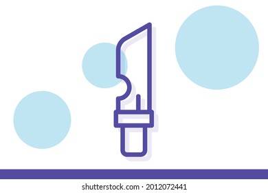  Knife icon symbol sign from modern adventure and camping collection for mobile concept and web apps design.