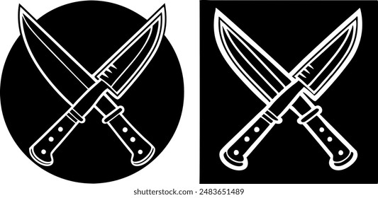 Knife icon symbol template for graphic and web design collection logo vector illustration