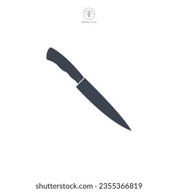 Knife icon symbol vector illustration isolated on white background
