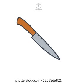 Knife icon symbol vector illustration isolated on white background