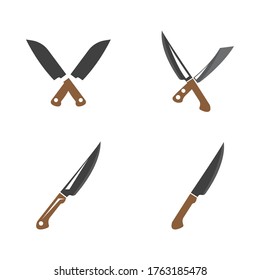 Icono de Knife Diseño de ilustración vectorial de plantilla