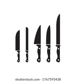 Icono de Knife Diseño de ilustración vectorial de plantilla