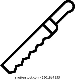 knife icon. Thin linear style design isolated on white background