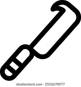 knife icon. Thin Linear Style Design Isolated On White Background