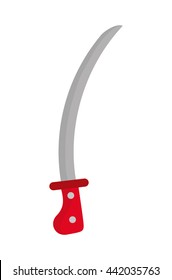 Knife icon. Utensil design. vector graphic