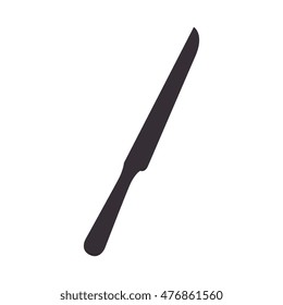 knife icon utensil kitchen isolated