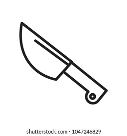 knife icon vector