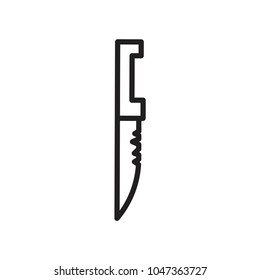 knife icon vector