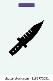 Knife icon, Vector