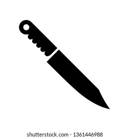 Black White Vector Illustration Carving Knife Stock Vector (Royalty ...