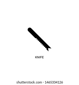 knife icon vector black design