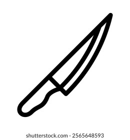Knife Icon Vector From Camping and Adventure Set